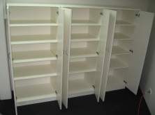 Storage Cupboards With Hinged Doors And Adjustable Shelves